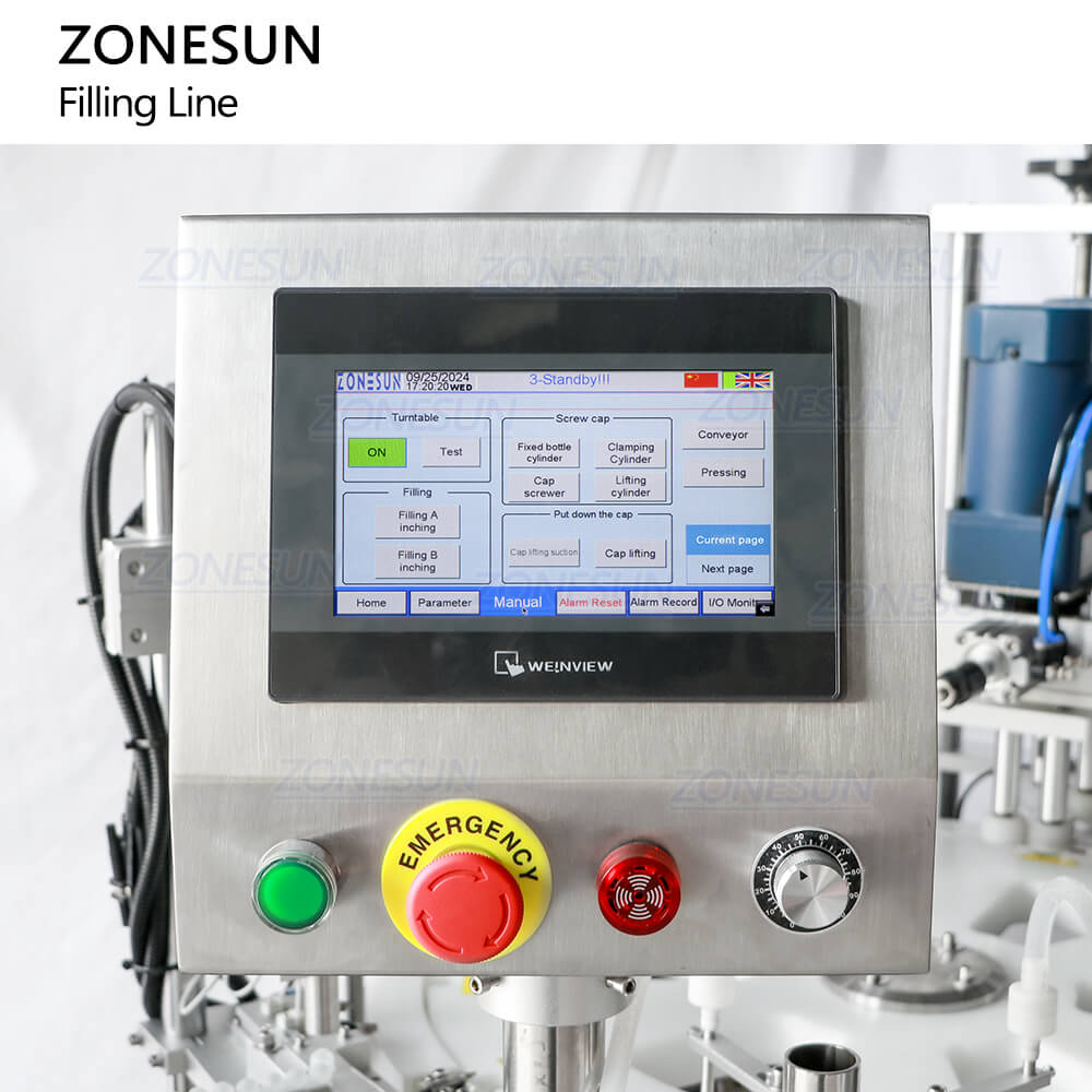 ZONESUN Roll on Bottle ZS-AFCL6 Full Automatic Monoblock