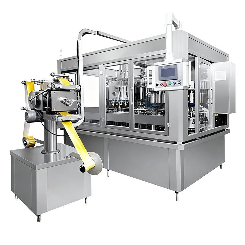 ZONESUN ZS-AFS100 High-Speed Yogurt Drinks Filling and Sealing Machine for Dairy Bottles