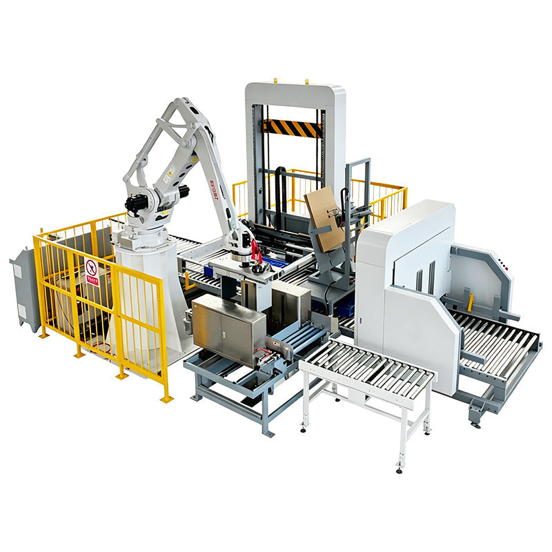 ZONESUN ZS-CSPM8 Automatic Corrugated Case Stacking & End-of-Line Packaging Line  ZONESUNPRO