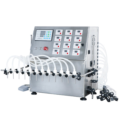 ZONESUN ZS-DPYT12P Semi-automatic 12 Nozzles Diaphragm Pump Liquid Filling Machine