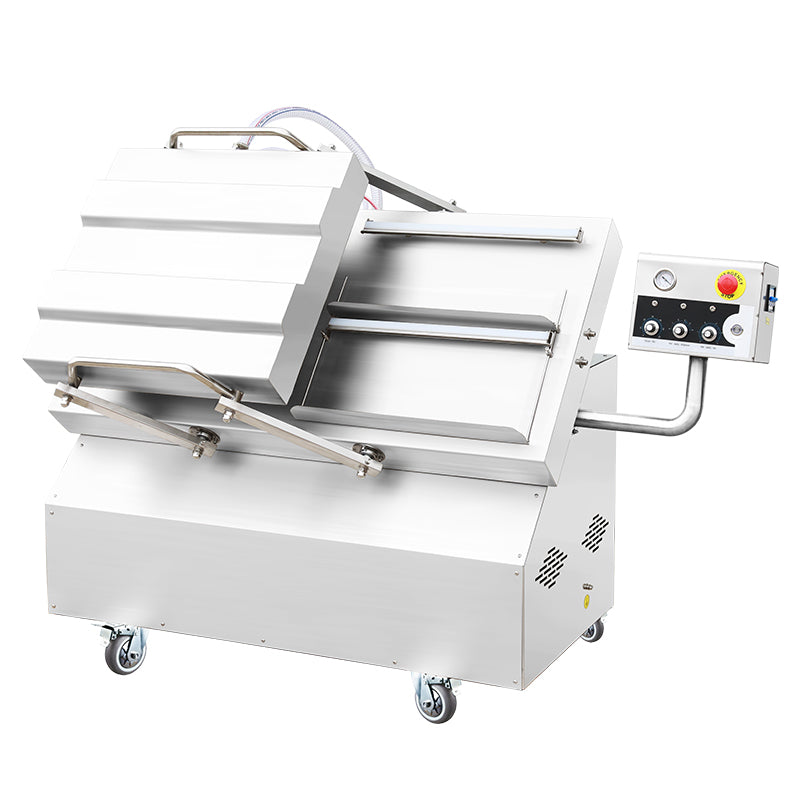 ZONESUN ZS-DZ500K Semi-Automatic Tilt Double Chamber Vacuum Packaging Machine  ZONESUNPRO