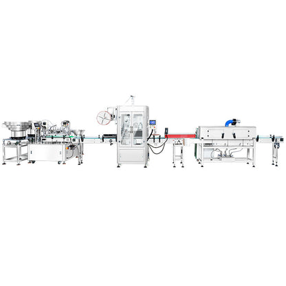 ZONESUN ZS-FAL180G9 Automatic Eye Drop Cam System Filling Capping Shrink Sleeve Labeling Production Line Irregular Bottle Biological Extract Liquid Peristaltic Pump Filling Machine