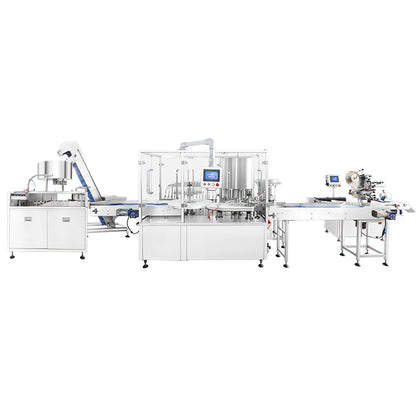 ZONESUN ZS-FAL180V20 Automatic Small Bottle Filling Capping Labeling Line