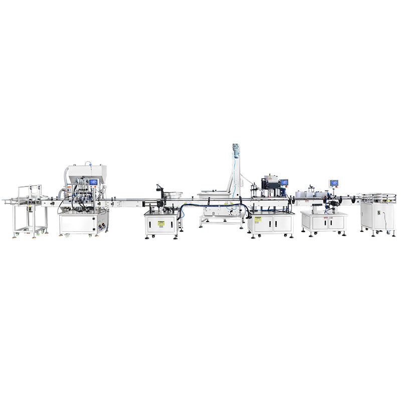 ZONESUN ZS-FAL180V2 Cosmetic Cream Packaging Production Line Filling Capping Labeling Machine Line for Cosmetic Bottle Automatic Skincare Production
