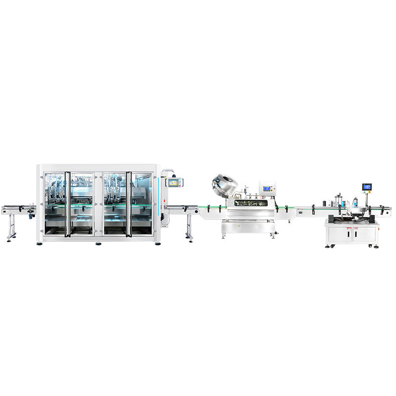 ZONESUN ZS-FAL180V9 Automatic Paste Production Line Twist-off Cap Bottle Packaging ZONESUN