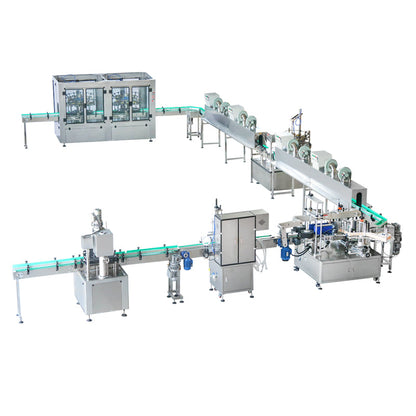 ZONESUN ZS-FALU Custom Bottle Rinsing Drying Filling Capping Labeling Production Line  ZONESUNPRO