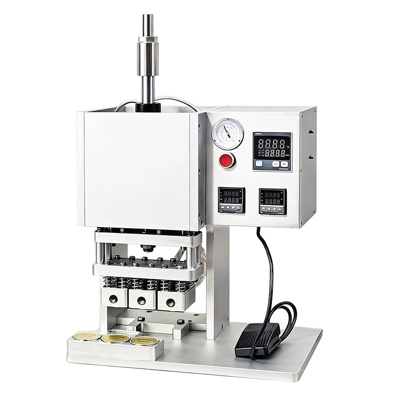 ZONESUN ZS-FK360 Desktop Pneumatic Foil Sealing Machine for Yogurt Cups Creams and Reagent Tubes