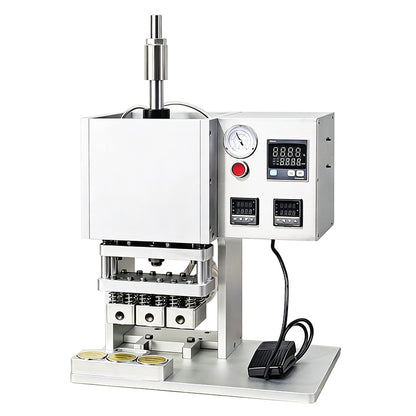 ZONESUN ZS-FK360 Desktop Pneumatic Foil Sealing Machine for Yogurt Cups Creams and Reagent Tubes