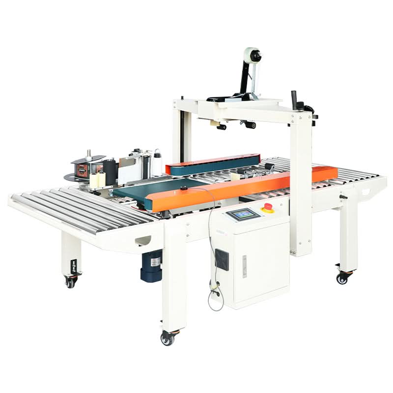 ZONESUN ZS-FKC4650S Automatic Box Tape Sealing and Labeling Machine