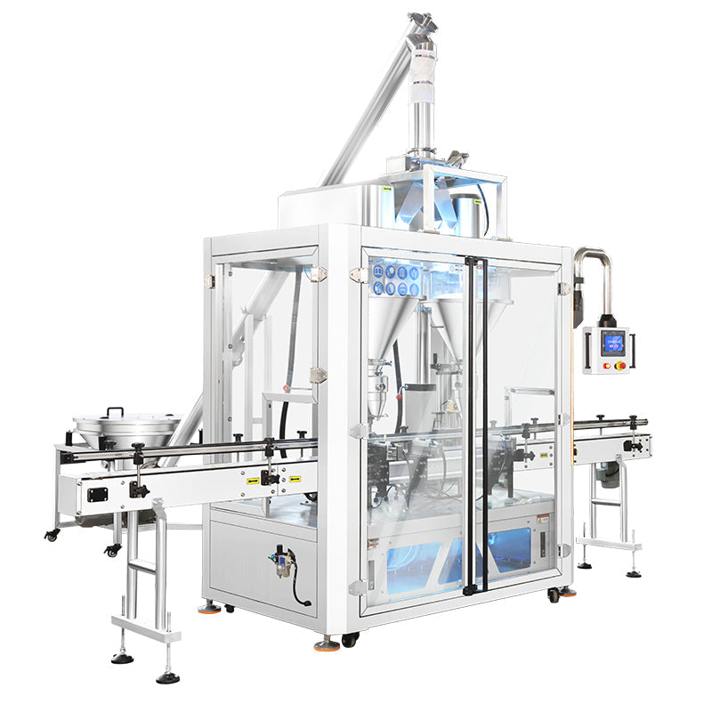 ZONESUN ZS-FM5D Automatic Dual Head Auger Powder Filling Machine 150 L hopper Mixing Filler