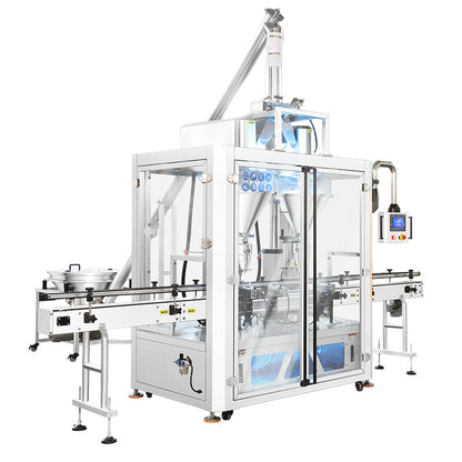 ZONESUN ZS-FM5D Automatic Dual Head Auger Powder Filling Machine 150 L hopper Mixing Filler