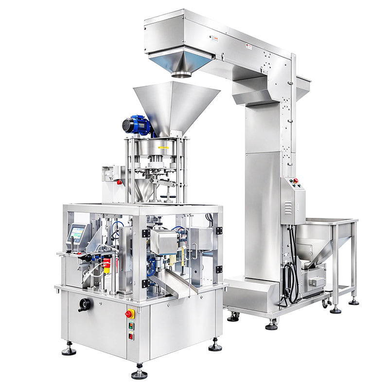 ZONESUN ZS-FM80 6-Station Premade Pouch Filling & Sealing Packaging Machine