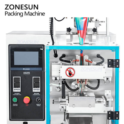 ZONESUN ZS-FS240KQ Automatic VFFS Packer Granule Drink Sachet Weighing Filling Sealing Packing Machine