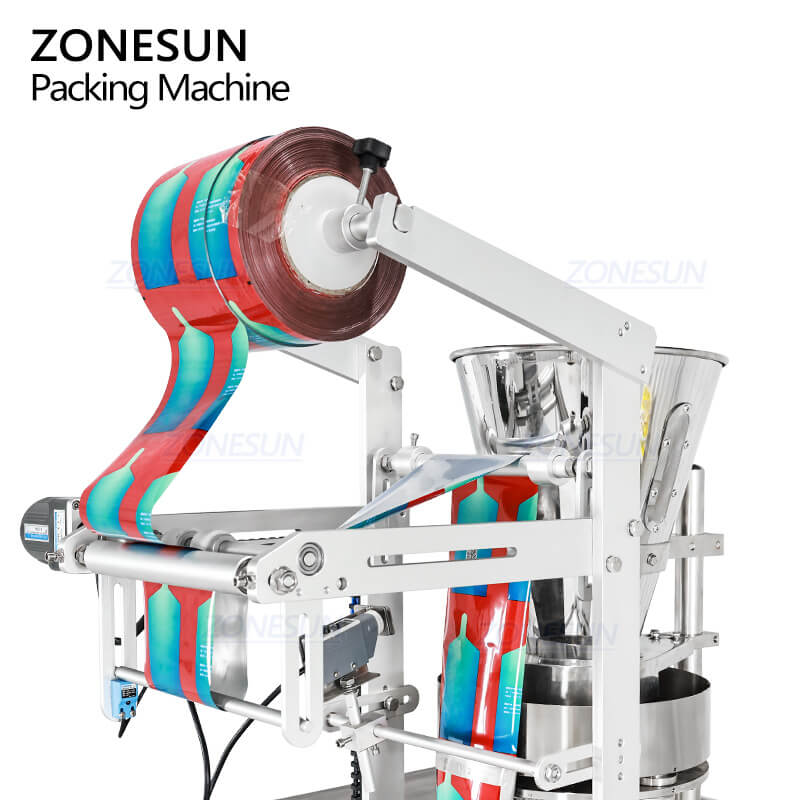 ZONESUN ZS-FS240KQ Automatic VFFS Packer Granule Drink Sachet Weighing Filling Sealing Packing Machine
