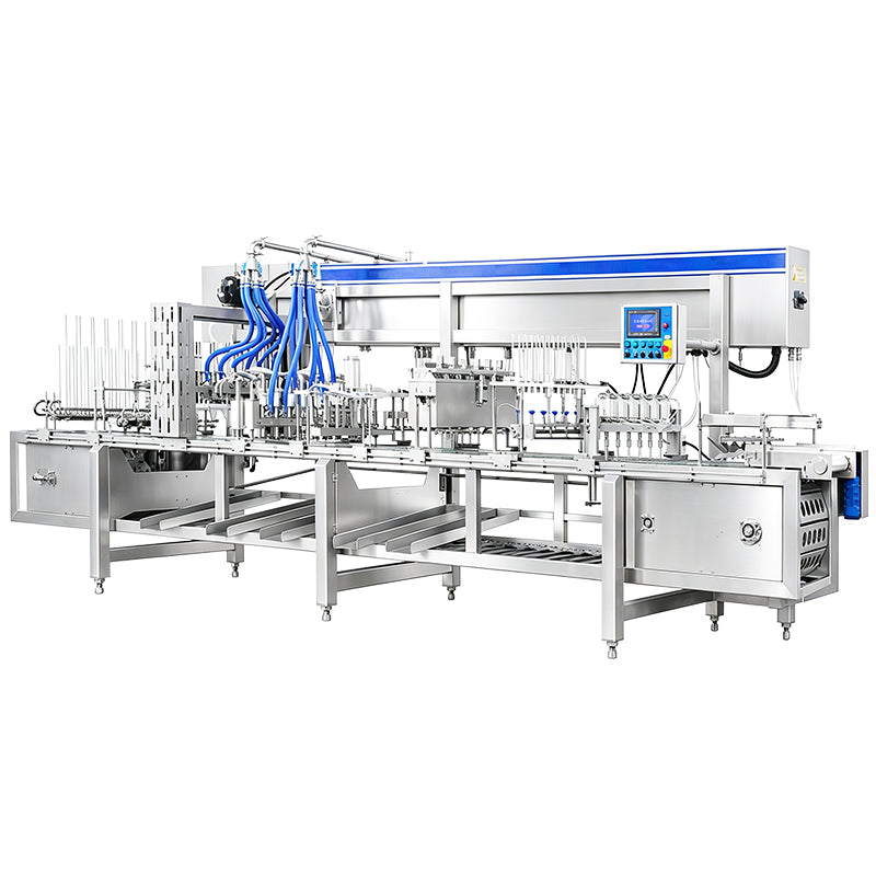 ZONESUN ZS-FS80 8-Lane Automatic Ice Cream Cup Filling and Sealing Machine
