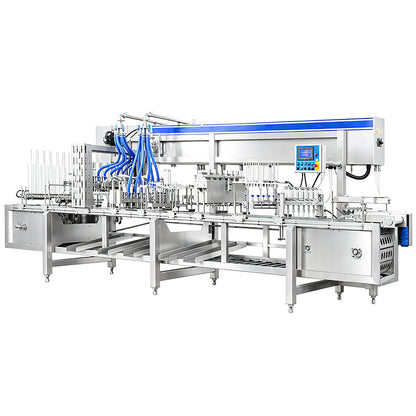 ZONESUN ZS-FS80 8-Lane Automatic Ice Cream Cup Filling and Sealing Machine