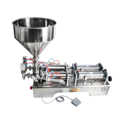 ZONESUN ZS-GT2 Semi Automatic 2 Nozzles Paste Filling Machine With Hopper