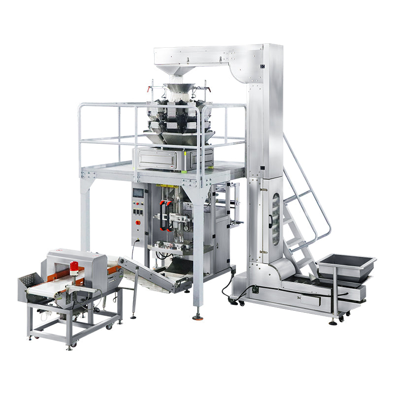 ZONESUN ZS-GW10 Automatic Granule Feeding Weighing Filling Sealing Machine With Metal Detector