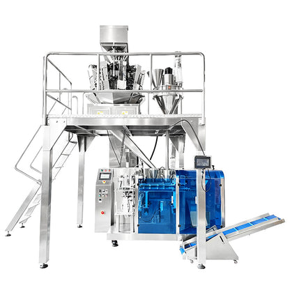 ZONESUN ZS-GW260D Automatic Powder Packaging Machine | Premade Bag Feeding Packing System with 10-Head Combination Weigher  ZONESUNPRO