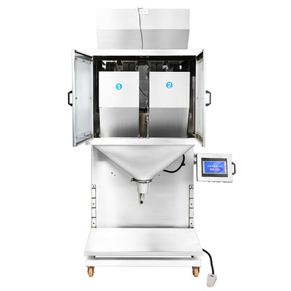 ZONESUN ZS-HG200 Dual-Hopper Granule Weighing and Filling Machine Rice Plastic Pellets Filler