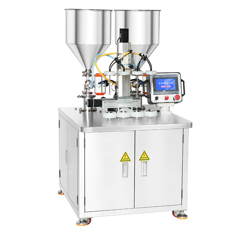 ZONESUN ZS-MCS4 Decorative Cosmetic Cream Swirl and Pattern Filling Machine
