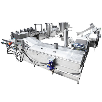 ZONESUN ZS-PCL1 Automatic Potato Chips Production Line for Fire Snack Processing