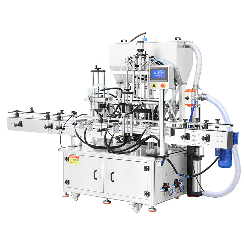ZONESUN ZS-SVGT4D Fully Automatic Servo Dual-System Filling Machine for Liquid and High-Viscosity Paste