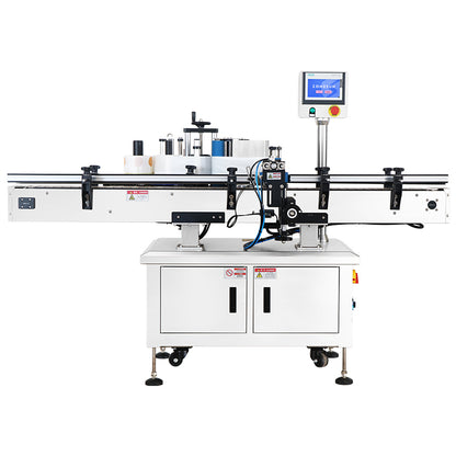 ZONESUN ZS-TB260RA Automatic Round Bottle Cap & Body Labeling Machine