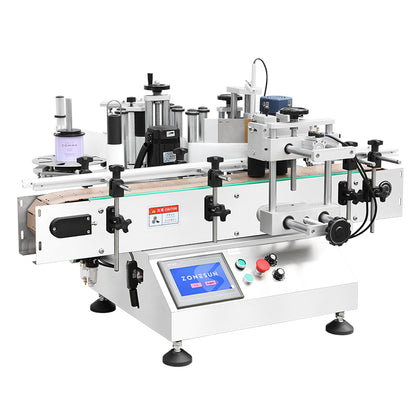 ZONESUN ZS-TB500 Double Side Round Bottle Positioning and Labeling Machine With Date Coder
