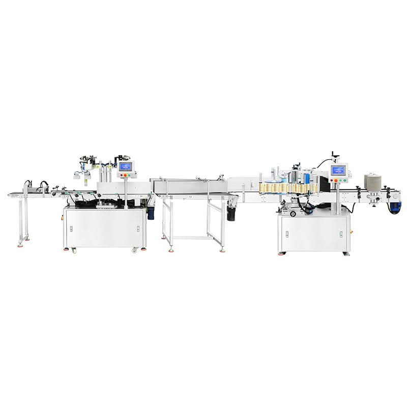 ZONESUN ZS-TB70DM Automatic Dual-Lane Bundle Stacking Palletizing & Double-Side Labeling Line