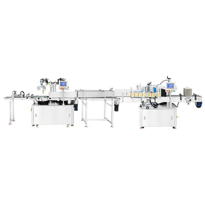 ZONESUN ZS-TB70DM Automatic Dual-Lane Bundle Stacking Palletizing & Double-Side Labeling Line