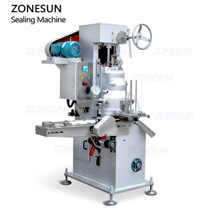ZONESUN ZS-VFK01 Automatic Vacuum Seaming Machine for Seafood & Canned Meat (Round Tinplate Cans)