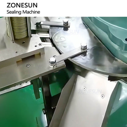 ZONESUN ZS-VFK01 Automatic Vacuum Seaming Machine for Seafood & Canned Meat (Round Tinplate Cans)