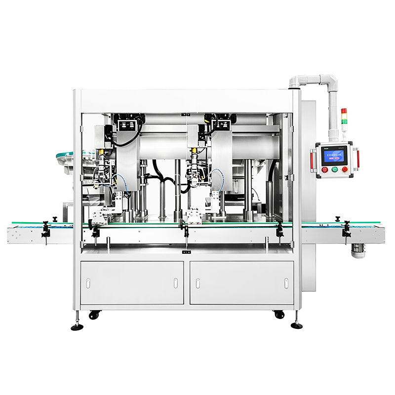 ZONESUN ZS-VTXG3 Automatic Double Head Tracking Capping Machine for Pump Heads, Spray Caps, and Special Closures in Liquid Filling Lines