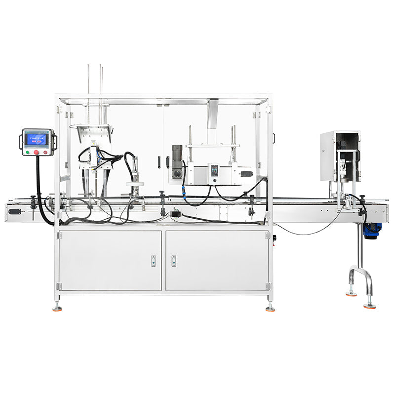 ZONESUN ZS-VTYG03 Automatic Press-On Cap Capping Machine with Belt Pressing for Large Bottles