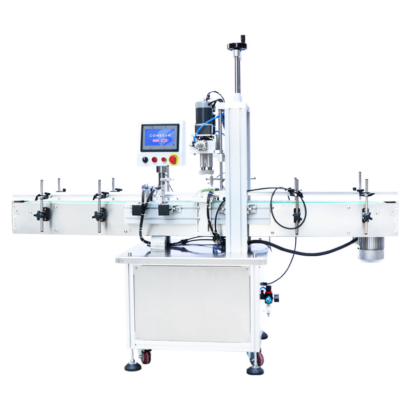 Máquina automática neumática de tapado de botellas ZONESUN 18-70 mm