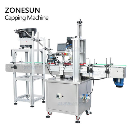 ZONESUN ZS-XG16P Automatic Bottle Capping Machine with Vibratory Bowl  ZONESUNPRO