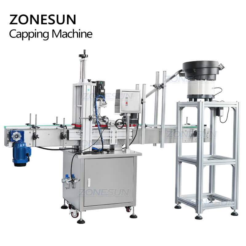 ZONESUN ZS-XG16P Automatic Bottle Capping Machine with Vibratory Bowl  ZONESUNPRO