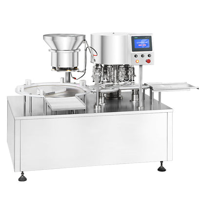 ZONESUN ZS-YG100 Automatic Rotary Glass Vial Bottle Filling Crimping Machine
