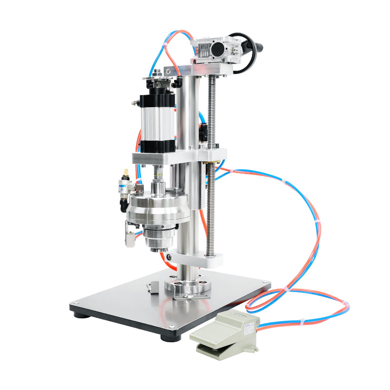 ZONESUN ZS-YG25P Pneumatic Aerosol Can Crimping Machine Can Sealer