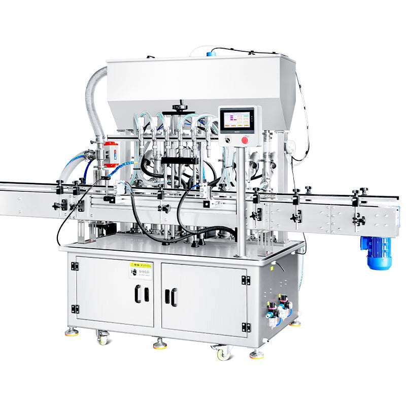 ZONESUN ZS-YT6T-6PX 6 Nozzles Servo Motor Paste Filling Machine With Feeding Pump  ZONESUNPRO