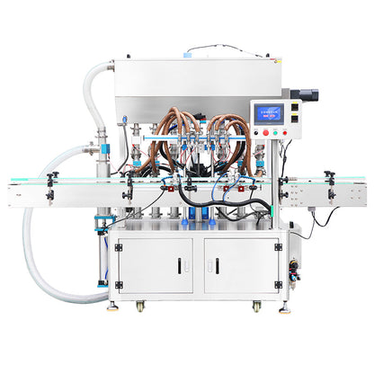 ZONESUN ZS-YT6T-6PXH Servo Piston Paste Filling Machine With Heat Mixer for Viscous Products