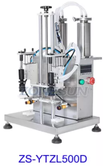 ZONESUN ZS-YTZL500 Semi-automatic 4 Nozzles Vacuum Liquid Perfume Filling Machine  ZONESUNPRO