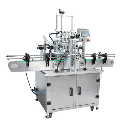 ZONESUN ZS-YT4TZ Automatic 4 Nozzles Piston Liquid Filling Machine