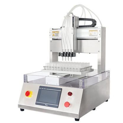 ZONESUN ZS-XYZ4 4 Nozzles Ceramic Plunger Pump Liquid Filling Machine