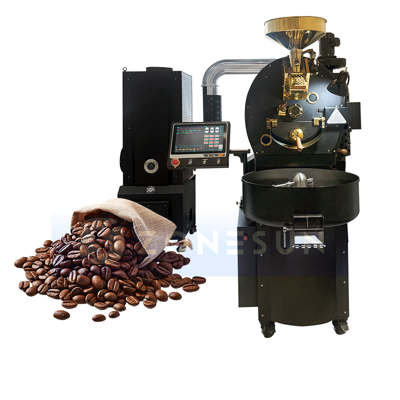 ZONESUN ZS-GHK3 Automatic Coffee Bean Roasting Machine 20-40kg/h