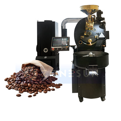 ZONESUN ZS-GHK3 Automatic Coffee Bean Roasting Machine 20-40kg/h