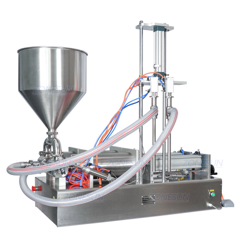 ZONESUN ZS-GTD2 1000-5000ml 2 Diving Nozzles Paste Filling Machine