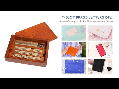 ZONESUN A8mm Copper Brass Stamping Molds for Letters, Numbers & Symbols