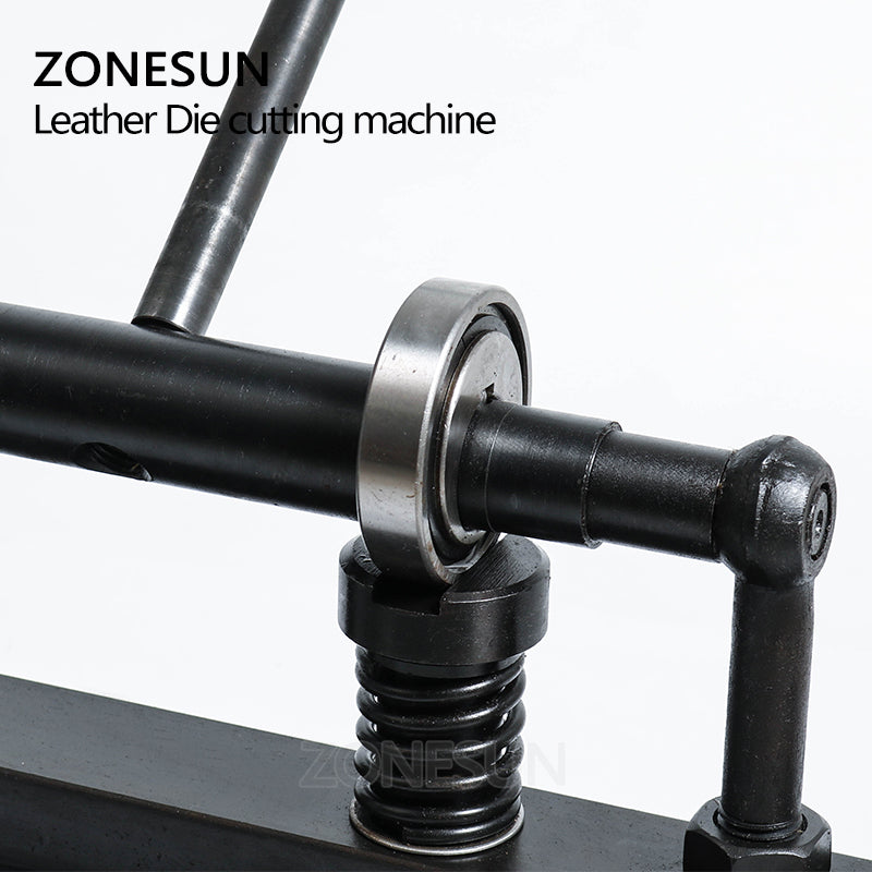 ZONESUN 36×22cm Manual Leather Die Cutting Machine for Handbag Templates